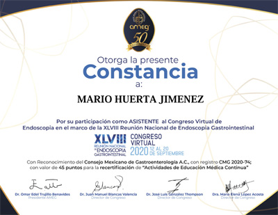 Dr. Mario Huerta Jim&eacute;nez